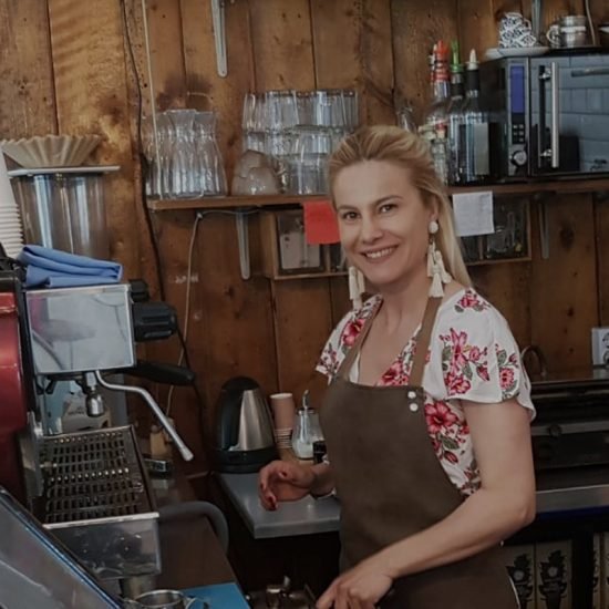 Barista at work